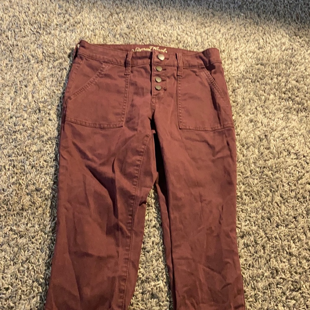 maroon cargo looking pants size 0